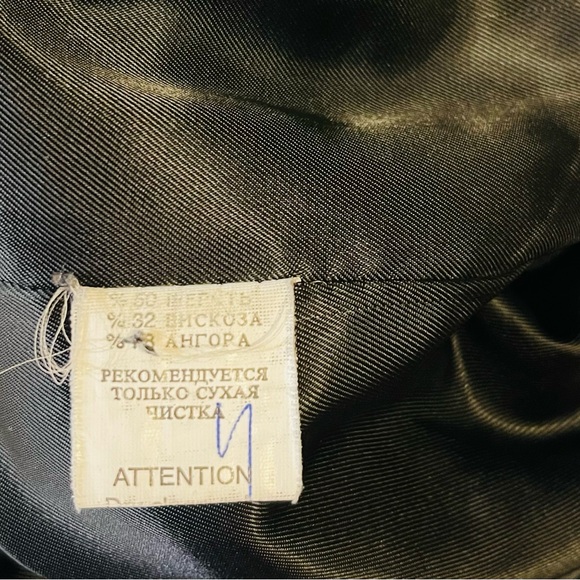 FIMKAREA women’s jacket with cowl neckline secured with a button Size Medium - Picture 4 of 4